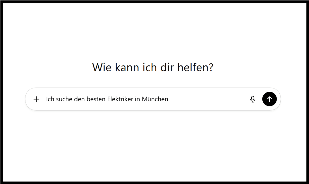 Screenshot einer ChatGPT Suche