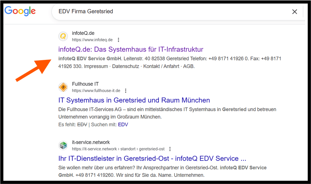 Screenshot einer ChatGPT- oder Googlesuche