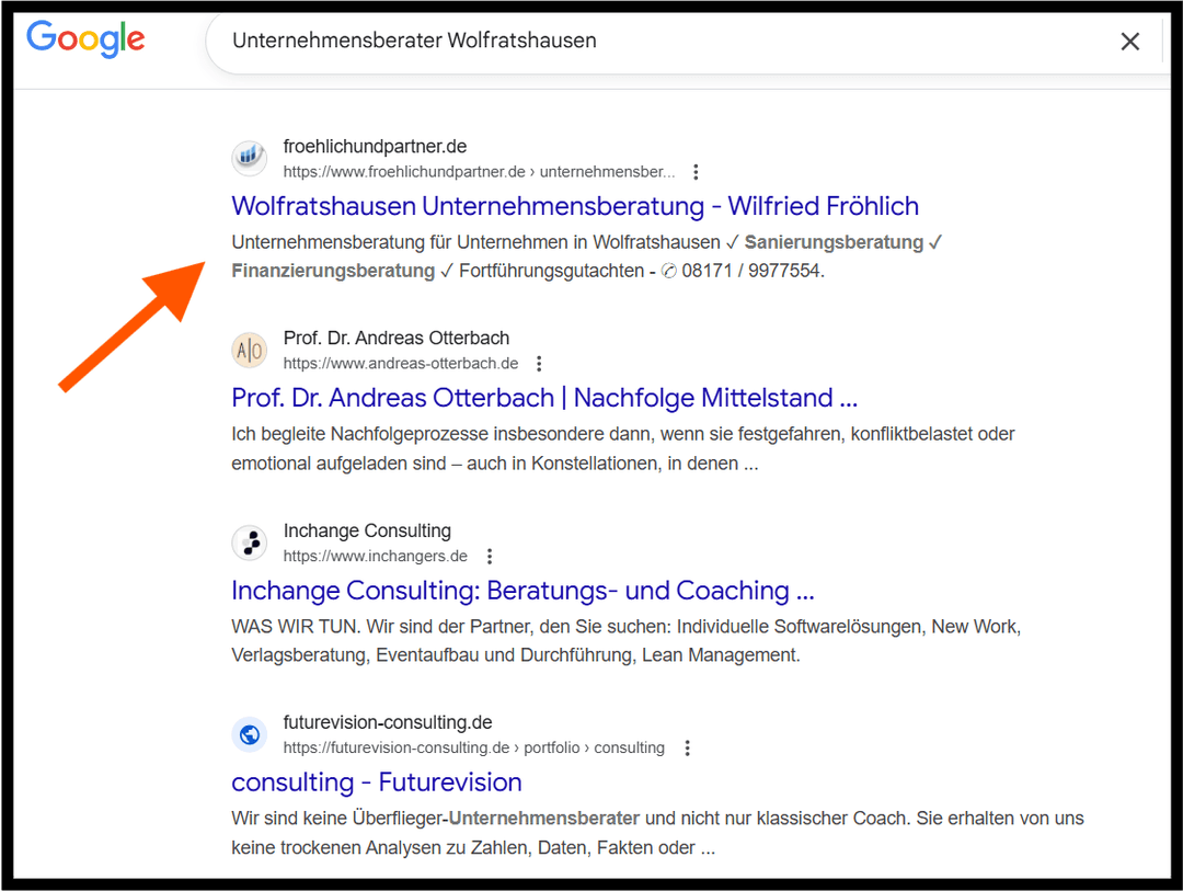 Screenshot einer ChatGPT- oder Googlesuche