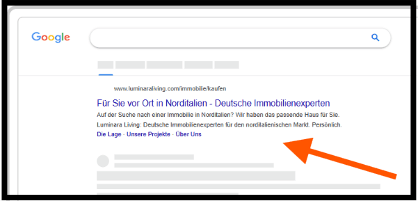 Screenshot einer Googlesuche