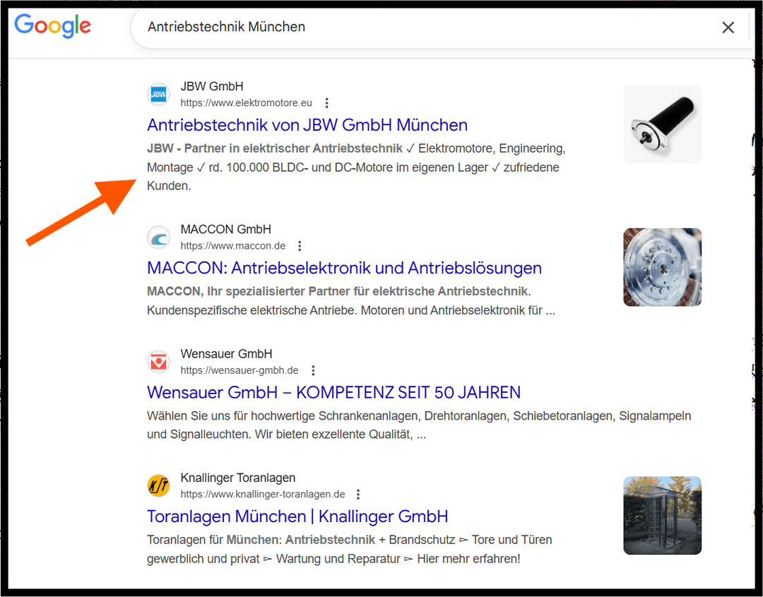 Screenshot einer ChatGPT- oder Googlesuche