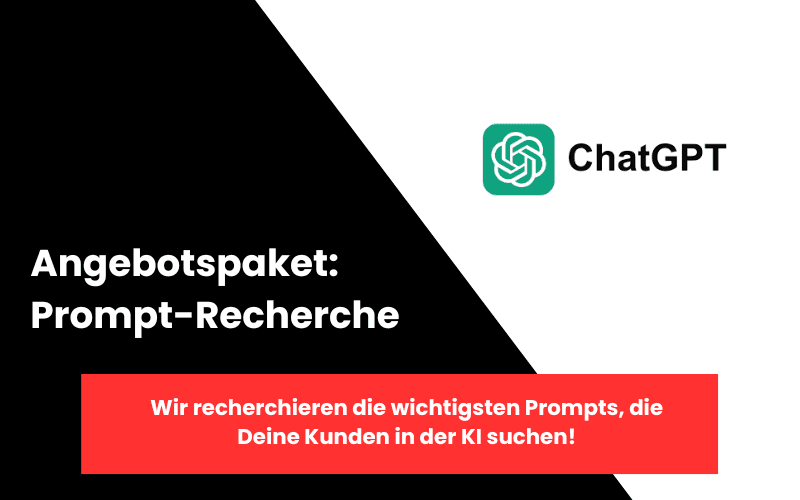 Angebotspaket: "Prompt-Recherche" - was suchen meine Kunden in der KI?